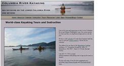 Desktop Screenshot of columbiariverkayaking.com